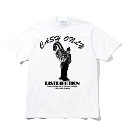 cash only Listen Tee White