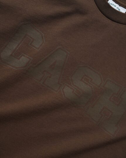 Cash only Campus Tee Washed Brown