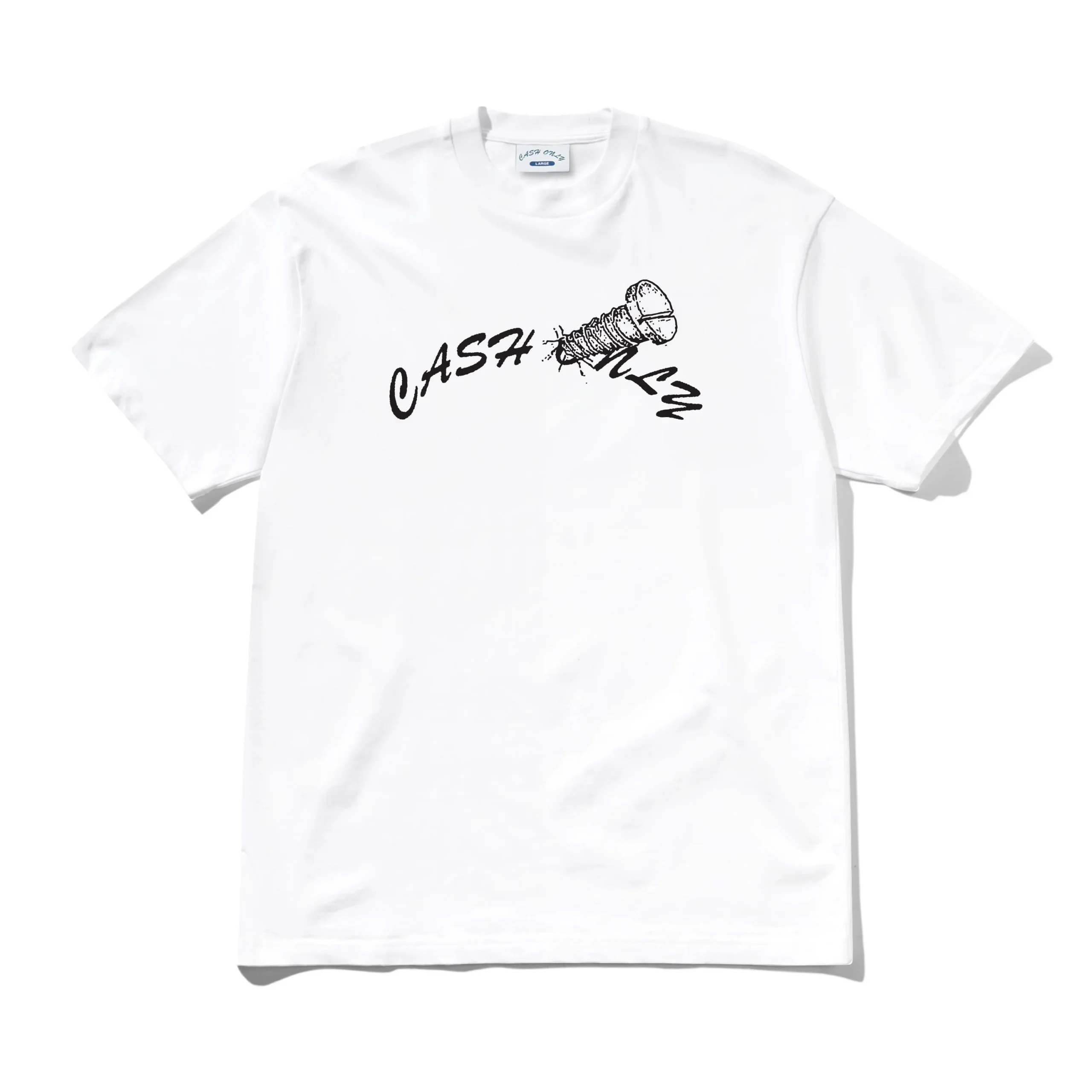 Cash only Screw Logo Tee White Cash only Screw Logo Tee White