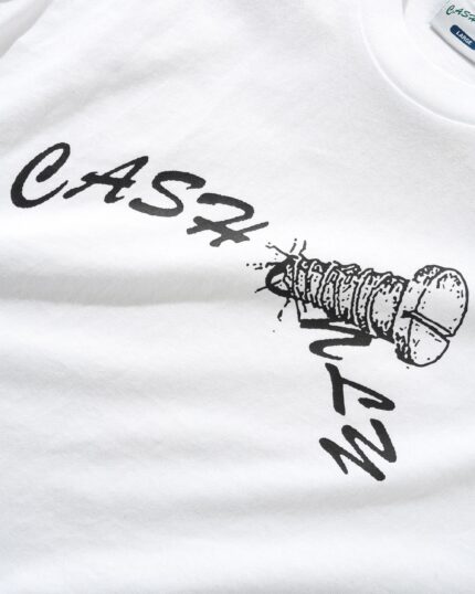 Cash only Screw Logo Tee White