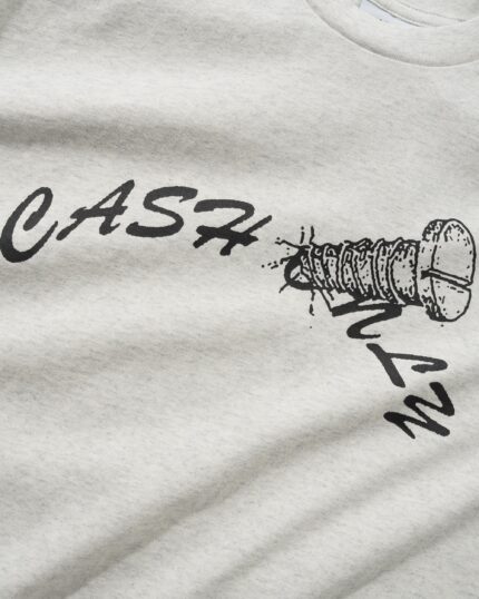 Cash only Screw Logo Tee Ash