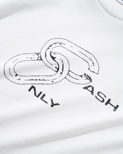 Cash only Chain Tee White