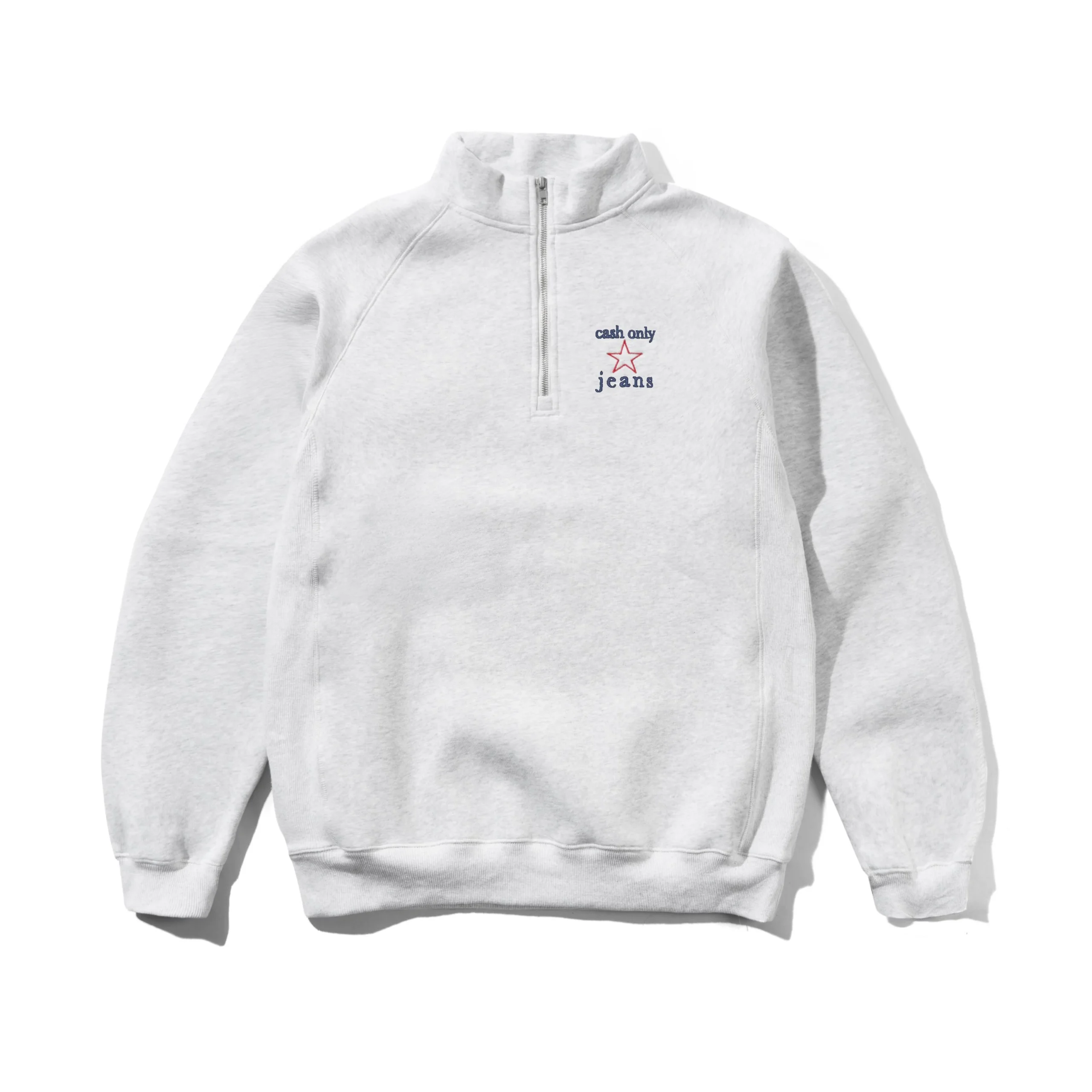 Cash only Star Quarter Zip Ash Cash only Star Quarter Zip Ash