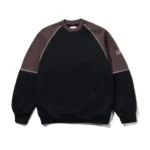 Cash only Motion Panel Crewneck Black / Dark Brown