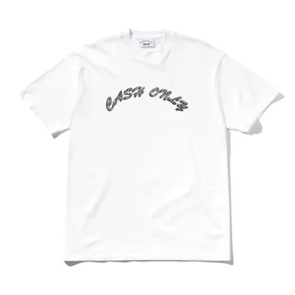 Cash only Diamond Plate Logo Tee White