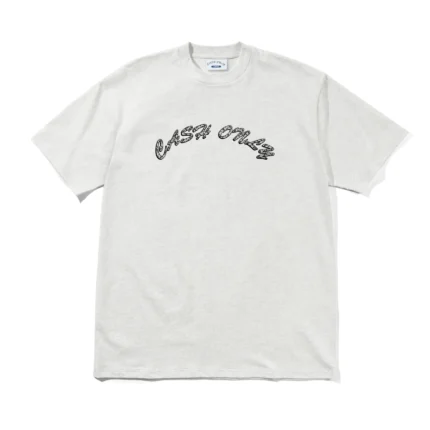 Cash only Diamond Plate Logo Tee Ash