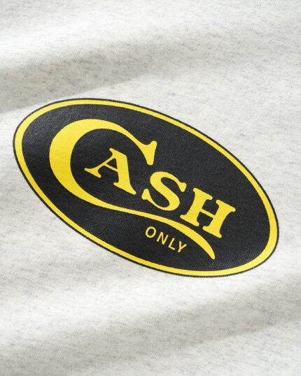 cash only Emblem Tee Ash