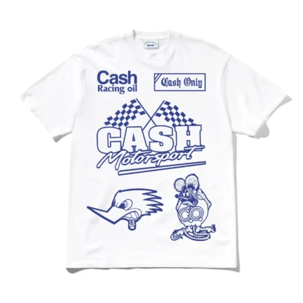 Cash only Service Tee White
