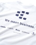 Cash only Business Tee White