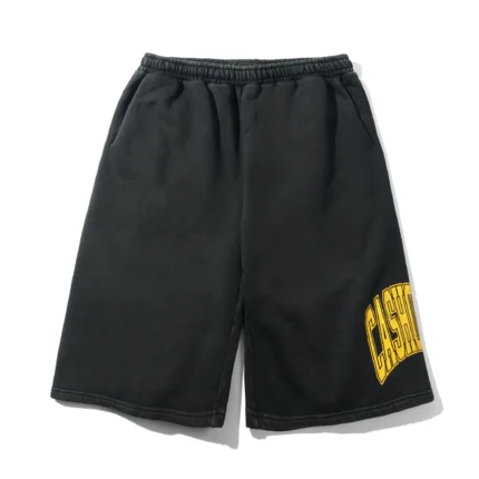 Cash only Bench Fleece Shorts, Washed Black