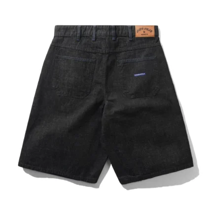 Cash only Break Denim Shorts, Streaky Black