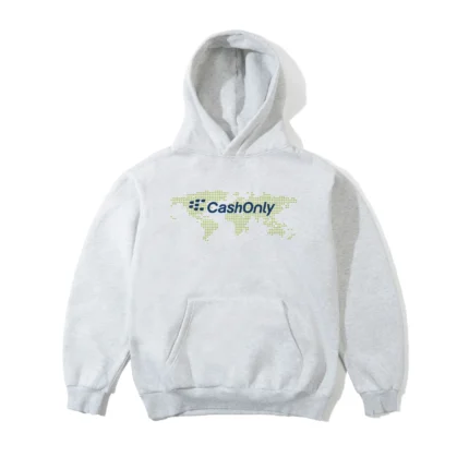 Cash Only Business Pullover Hood Ash