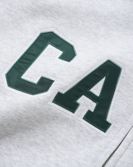 Cash Only Campus Applique Zip-Thru Hood, Ash