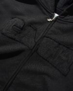 Cash Only Campus Zip-Thru Hood, Washed Black