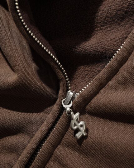 Cash Only Campus Zip-Thru Hood, Washed Brown