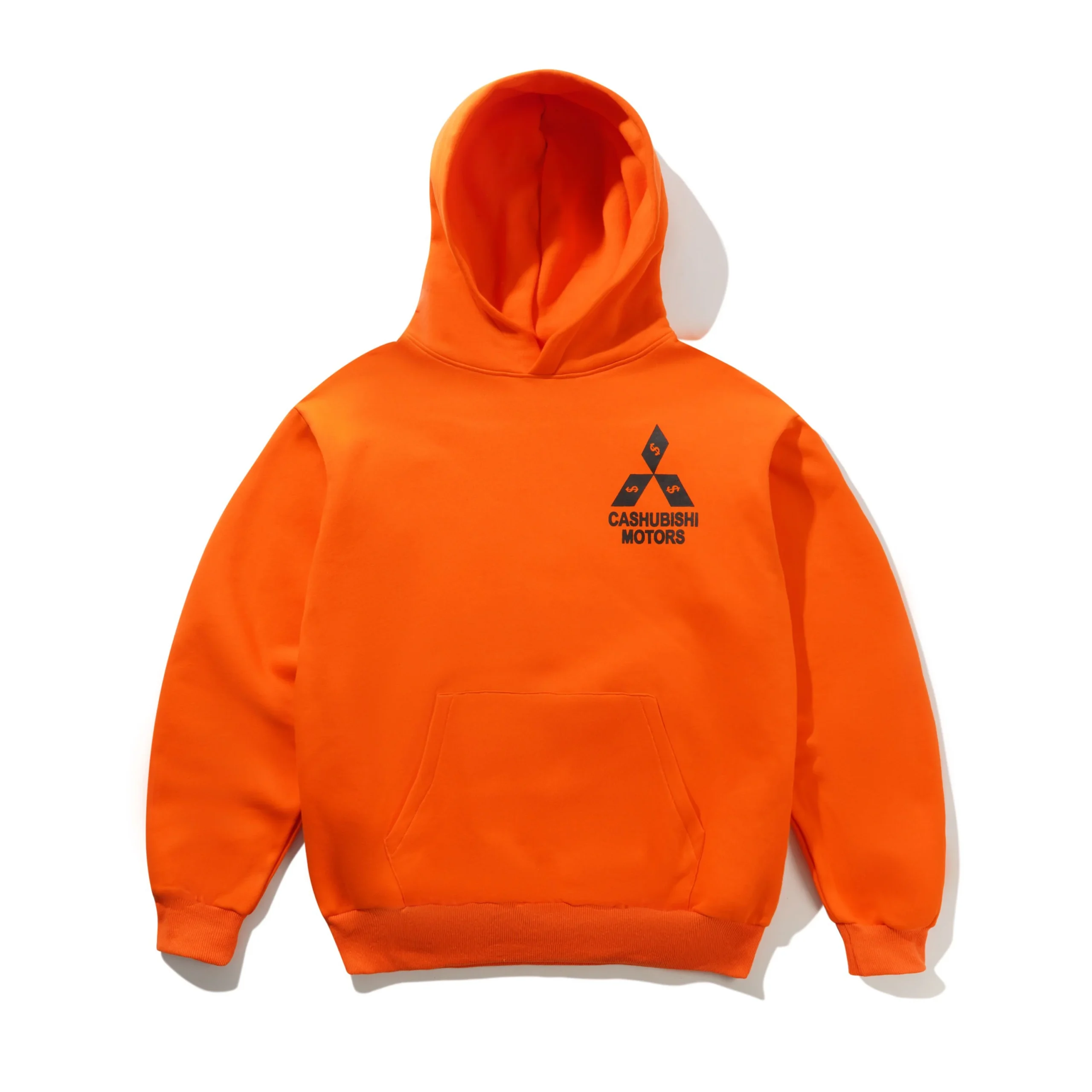 CashubishiPulloverHoodOrange1 Cash Only Cashubishi Pullover Hood, Orange