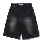 Cash only Club Denim Shorts, Washed Black