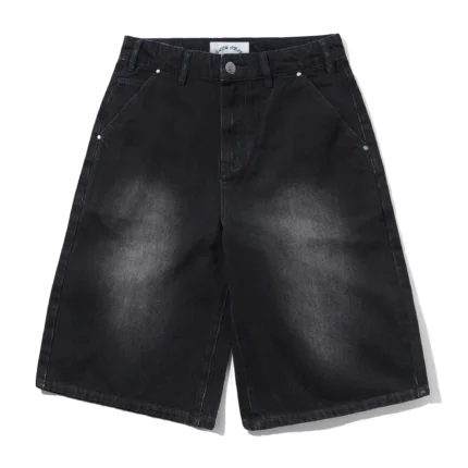 Cash only Club Denim Shorts, Washed Black