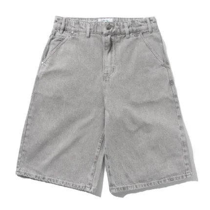 Cash only Club Denim Shorts, Washed Grey