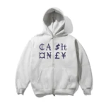 Cash Only Currency Zip-Thru Hood Ash
