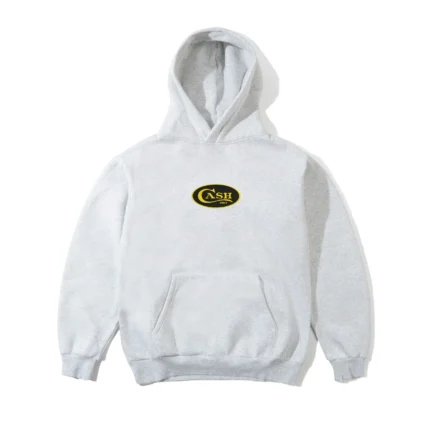 Cash Only Emblem Pullover Hood Ash