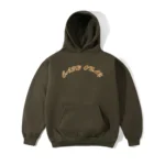 Cash Only Felt Applique Logo Pullover Hood Brown