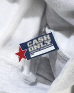 Cash Only Heavy-Weight Zip-Thru Hood, Ash