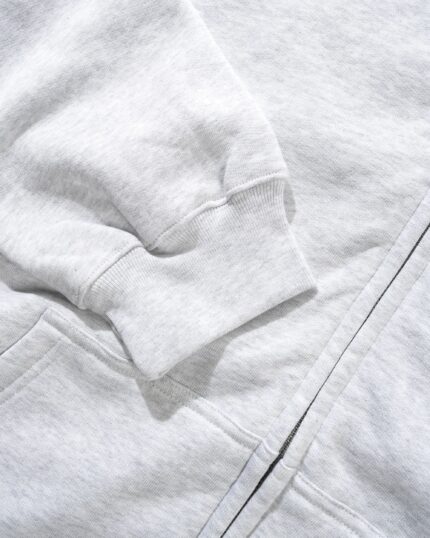 Cash Only Heavy-Weight Zip-Thru Hood, Ash