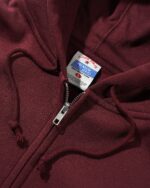 Cash Only Heavy-Weight Zip-Thru Hood, Burgundy