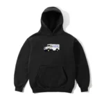 Cash Only Money Truck Pullover Hood, Black