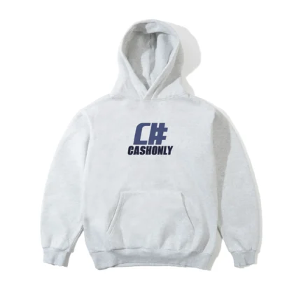 Cash Only Numeric Pullover Hood, Ash