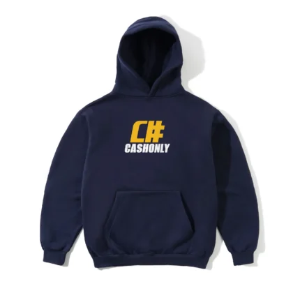 Cash Only Numeric Pullover Hood, Navy