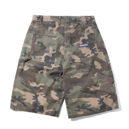 Cash only Ripstop Carpenter Shorts, Woodland Camo