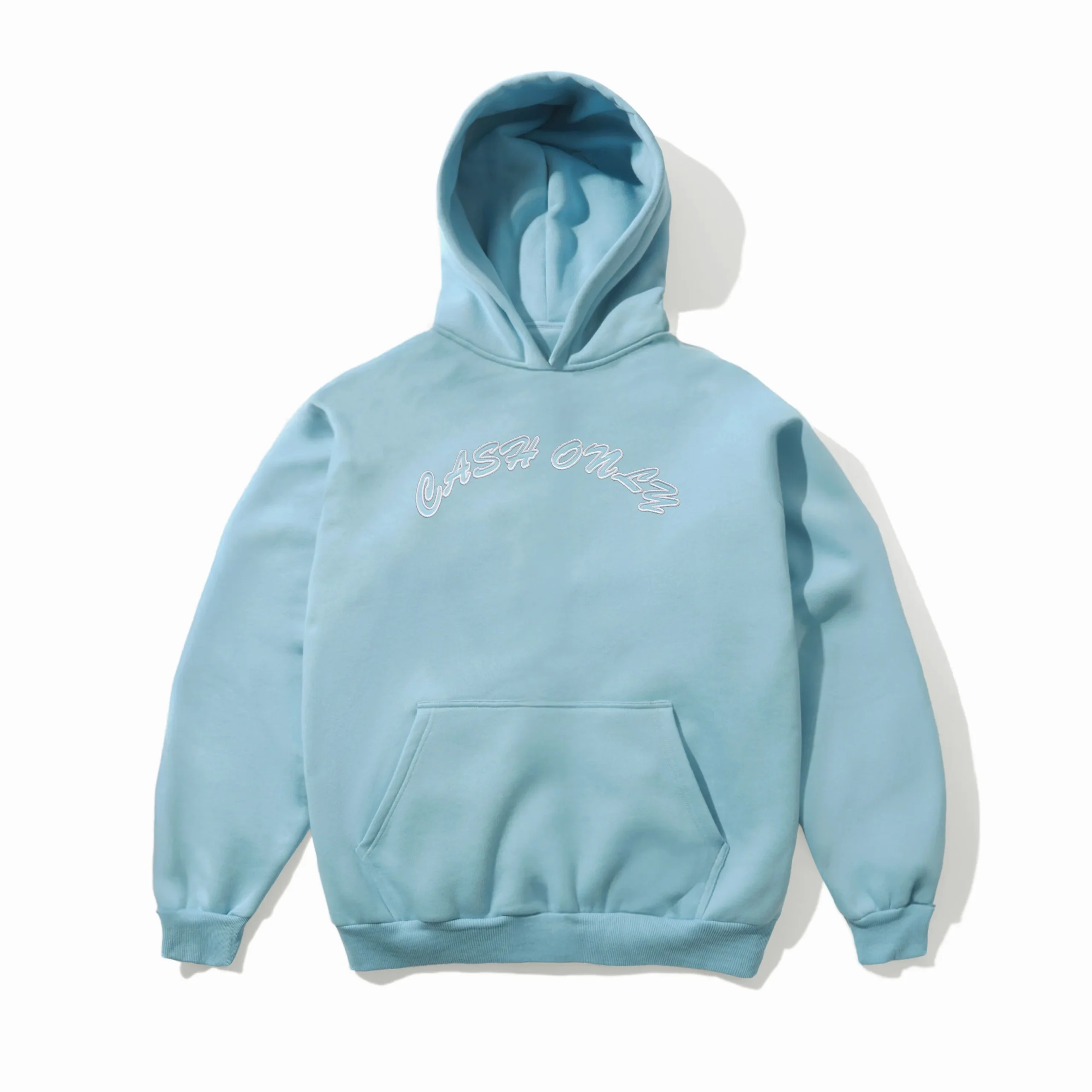 RipstopLogoAppliquePulloverHoodSky1_8eea937b-2a77-4b0e-a9eb-6d40a7e92b2c Cash Only Ripstop Logo Applique Pullover Hood, Sky