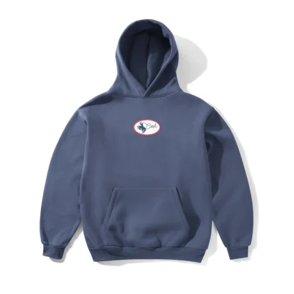 Cash Only Rodeo Pullover Hood, Lead Blue