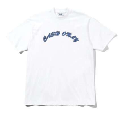 cash only grid-logo-tee White