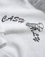 Cash Only Screw Logo Pullover Hood, Ash