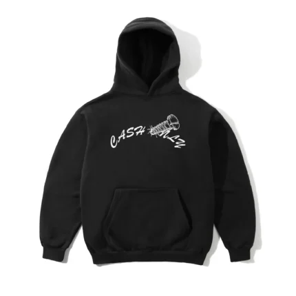 Cash Only Screw Logo Pullover Hood, Black