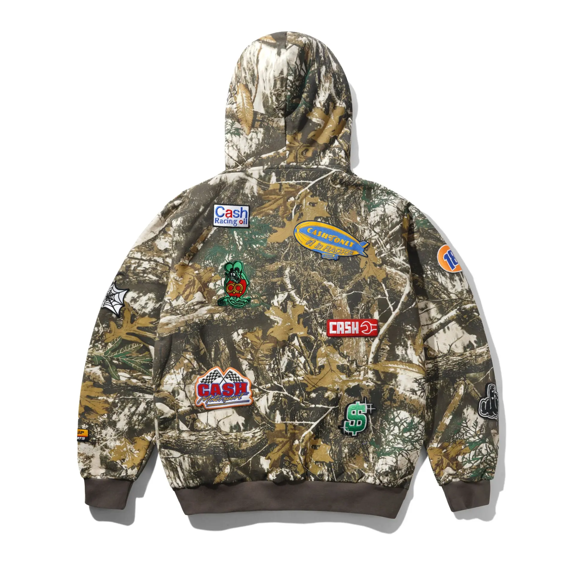 ServiceWorkZip-ThruHoodFoliageCamo2 Cash Only Service Zip-Thru Hood, Foliage Camo